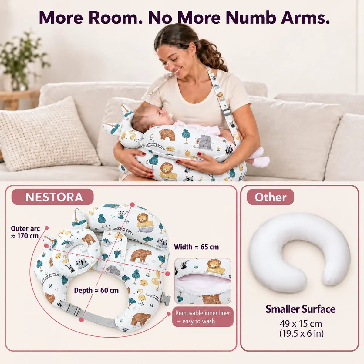 EverydayDeals™ Back-Relief Nursing Pillow