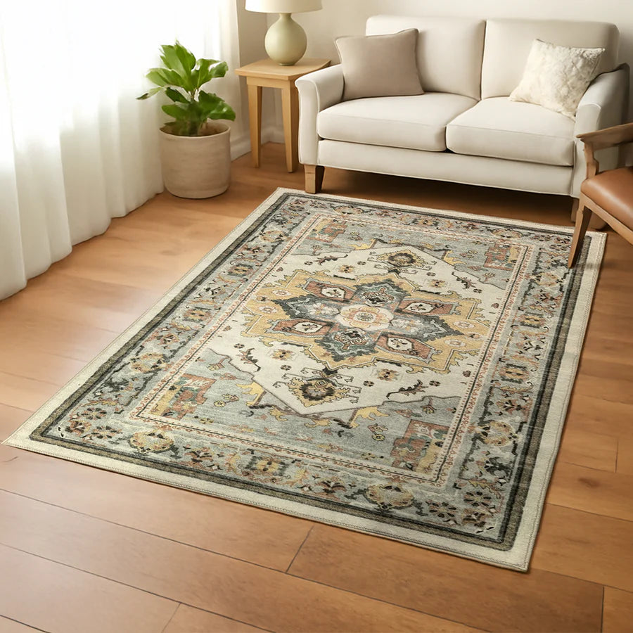 Everyday SoftStep™ Floral Boho Washable Area Rug by Everyday Pet Deals