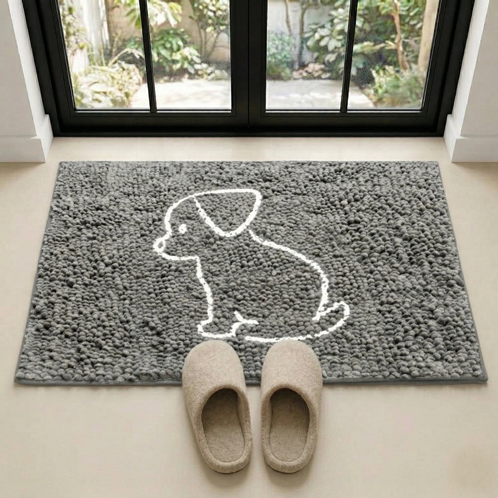 Everyday PawPrint™ Lazy Dog Embroidered Mat by Everyday Pet Deals
