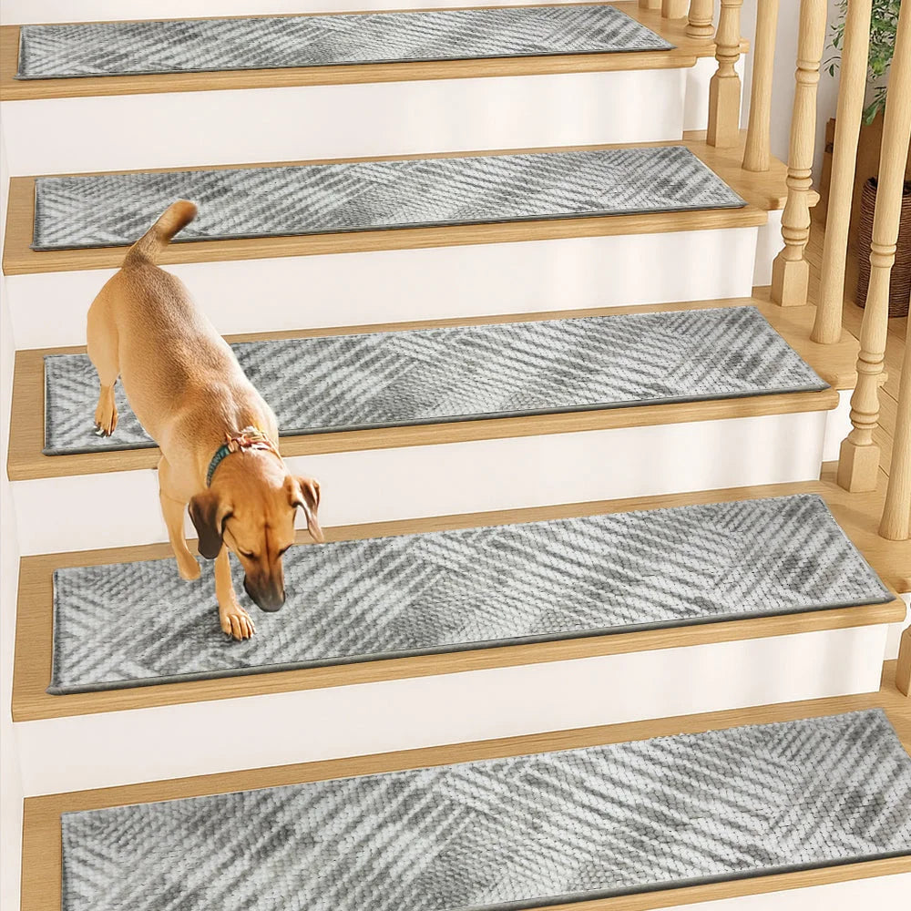 Everyday StepSafe™ Grid Chenille Stair Treads by Everyday Pet Deals