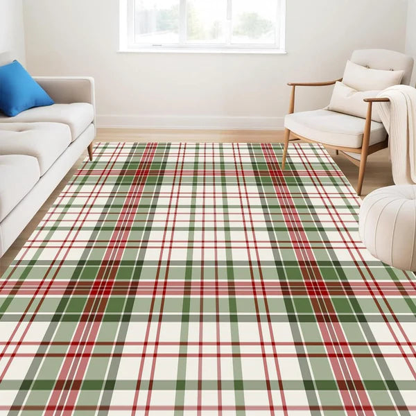 Everyday SoftStep™ Plaid Washable Area Rug by Everyday Pet Deals