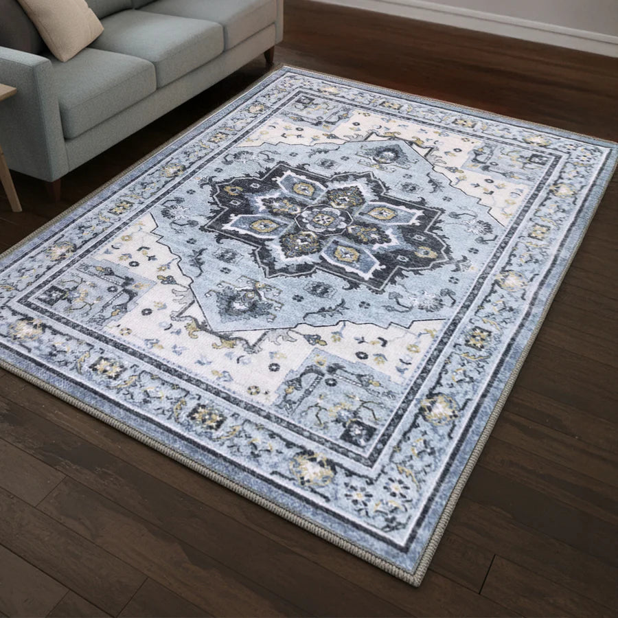Everyday SoftStep™ Azure Washable Area Rug by Everyday Pet Deals