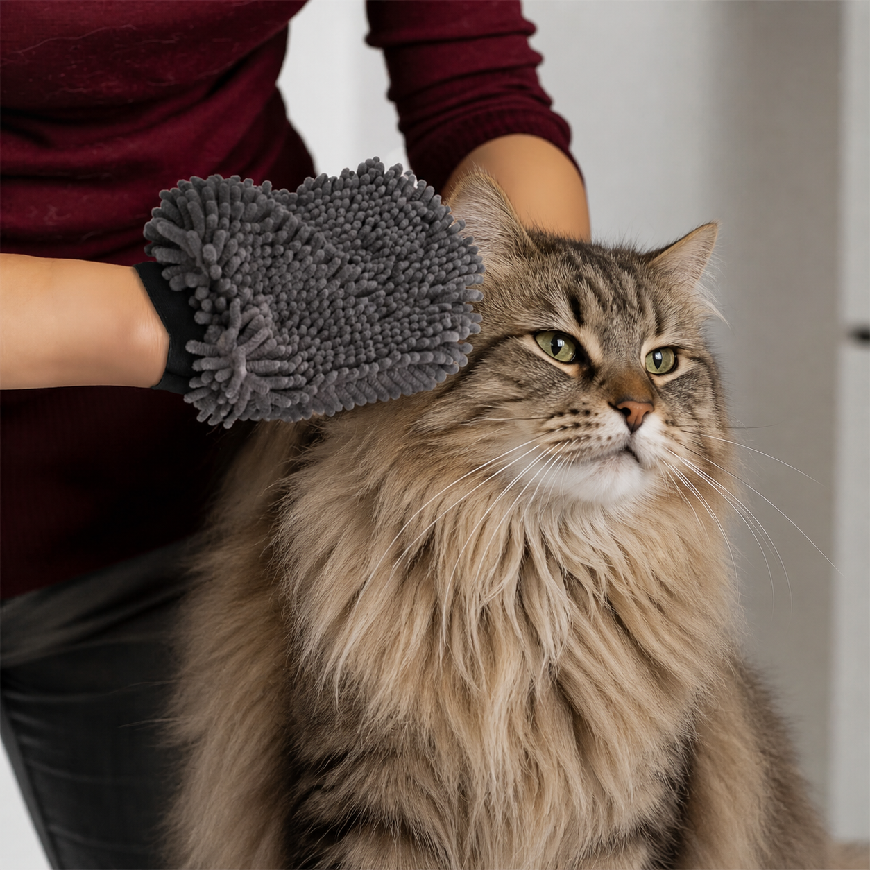 Everyday DryPaw™ Chenille Drying Mitt for cats